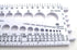 Stainlesstown Nut Bolt Thread Gauge, White