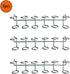 Pegboard Screwdriver Holders Organizer Pegboard Plier Holders Stainless Steel Peg Board Tool Utility Hooks Accessories Shelving Display Multi-Ring Tool Organizer Racks for Shop Store, Sliver