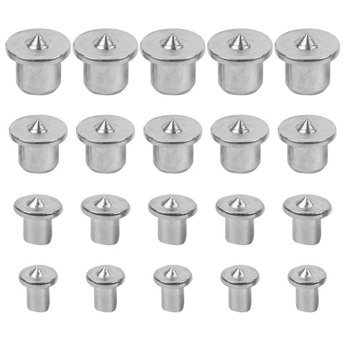 Dowel Pins Center Point Set, Dowel Tenon Center Transfer Plugs, Marker Set, 20 Pcs (1/4, 5/16, 3/8, 1/2 Inch)