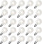 G40 Led Frosted White Replacement Light Bulbs, E12 Candelabra Globe Bulbs, 1.5 Inch Frosted String Lights, 25 Pack