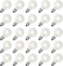 G40 Led Frosted White Replacement Light Bulbs, E12 Candelabra Globe Bulbs, 1.5 Inch Frosted String Lights, 25 Pack