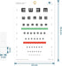 E Eye Chart Visual Acuity Chart for Eye Exams 10 Feet (9x14 Inches)