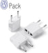 Bates- European Plug Adapter, 3 pc, Travel Adapter, US to Europe Plug Adapter, EU Adapter, Electrical Adapters, Converter Plug, European Outlet Adapter, Travel Plug Adapter, Converter Plug for Europe