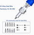 10 IN 1 Magnetic Ratcheting Multi-Bit Screwdriver Set, Adjustable S2 Steel Tool Kit with Blue Shaft