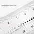 Film Flexible Ruler 30cm, Transparent PET Plastic Covered Folding Straight Ruler with 0.5mm Scale