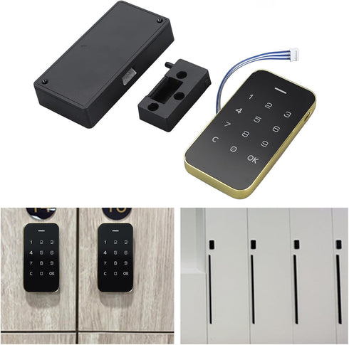 Smart Touchscreen Electronic Password Lock Secure Encrypt, Easy Installation for TV, Bedside cabinets, Drawers