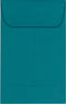 LUXPaper #1 Coin Envelopes, 2 1/4" x 3 1/2", Teal, 80lb Text, 50 Qty