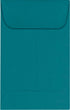LUXPaper #1 Coin Envelopes, 2 1/4" x 3 1/2", Teal, 80lb Text, 50 Qty