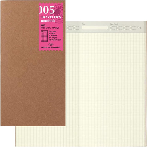 Traveler's Notebook Refill Journal, Regular Size, 14255006