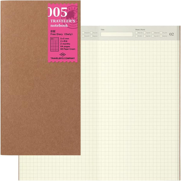 Traveler's Notebook Refill Journal, Regular Size, 14255006