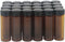 JIUWU 24 Pack 30ml (1 Oz) Brown Glass Sample Vials, Liquid Bottles with Screwcap for Travel