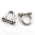 M6 D Shackle Anchor Shackle, Stainless Steel 304 D Ring Shackle with Cotter Pin for Cars, Trucks, Material Handling