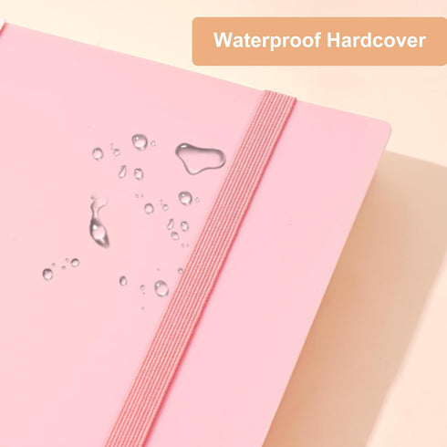 Yoment Spiral Notebook, College Ruled 7.3" X 10.2", 300 Pages Thick Notebook for Work, Pink Cover