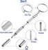 5Pcs Mini Glasses Screwdriver, 3 in 1 Multifunction Eyeglass Repairing Kit with Keychain