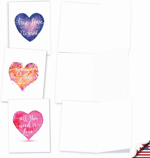 The Best Card Company 20 Cute Boxed Cards - Assorted Blank Set (4 x 5.12 Inch, 10 Designs, 2 Each)