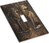 Medieval Of Two Wolves 1 Gang Single Toggle Light Switch Cover Decorative Wall Plate for Bedroom Bathroom Kitchen.