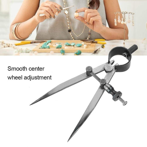 Spring Caliper Flat Leg Divider, Compass Divider Caliper for Jewelry Toolmaker Precision Angle Measuring
