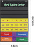 Boczif Word Building Center Pocket Chart for Preschool Learning, Word Recognition with Word Families Cards