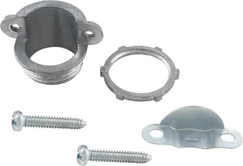4 Pcs Zinc Clamp Type Cable Connectors, 3/4 Inch Clamp Fittings for Metallic Conduit Protect Cables