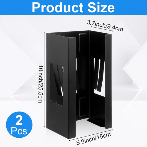 xozeooeu 2 5.9x10x3.7 Inch, Pcs Magnetic Glove Dispenser, Wall Mount Boxes Holder Metal Glove Rack Organizer for Towels