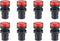 uxcell 8Pcs Red Indicator Light - 22mm Panel Mount AC/DC 110V for Electrical Control Panel, HVAC, DIY Projects