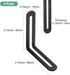 4-Pack 3.15 3.15 M METERXITY Adjustable L-Shape Corner Brace, x in Stainless Steel Right Angle Brackets with Slotted