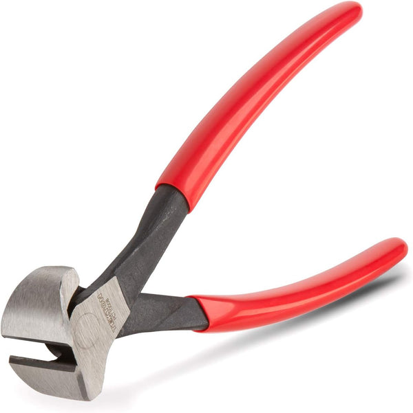 TEKTON 8 Inch End Cutting Pliers, PCT10008 in Red