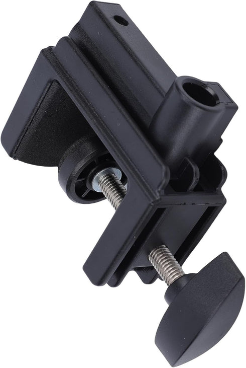 Qinlorgo 1.2cm 1/4in Universal Desktop C Clamp, Aluminum Alloy Cantilever Bracket Table Mount Clamp, and Hole, Desktop
