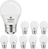8 Pack hansang A15 LED E26 Small Light Bulb, Daylight 5000K, 60W Equivalent, 600 Lumen, Non-Dimmable