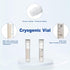Cryovials Sterile Tubes 2ml with Caps, Case of 100 Lab Vials for Low Temperature Storage
