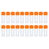 PATIKIL 5mL Plastic Test Tubes - 20 Pack Frozen Container Storage with Screw Cap for Lab Laboratory Science, Clear