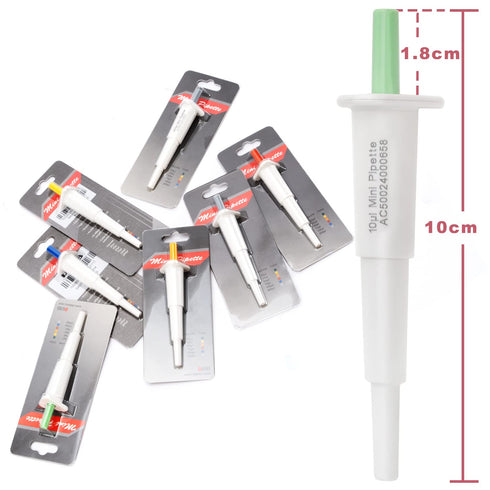 ONiLAB Mini Fixed Volume Pipette Manual Single Channel Pipettor, Laboratory Micro Pipette Volume 10µl Light Green