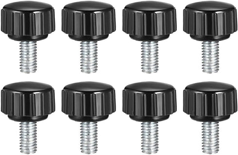 uxcell M5 x 10mm Metric Male Thread Knurled Clamping Knobs, Grip Thumb Screw on Type Hand Clamping Handle Bolt with