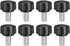 uxcell M5 x 10mm Metric Male Thread Knurled Clamping Knobs, Grip Thumb Screw on Type Hand Clamping Handle Bolt with