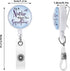WILLBOND 8 Pieces Nurse Badge Reel Holder Retractable ID Reel Clip for Nurse Doctor Teachers Students, 8 Styles