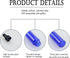 22 PCS 5ml Blue Small Dropper Bottles - Essential Oil Glass Bottle with Glass Eye Dropper