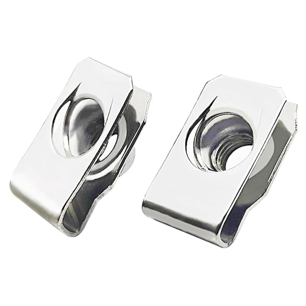 sotoolstop #10-24 Regular Extruded U-Nut, U-Style Clip-On Nuts, Stainless Steel 18-8 (304) U-Type