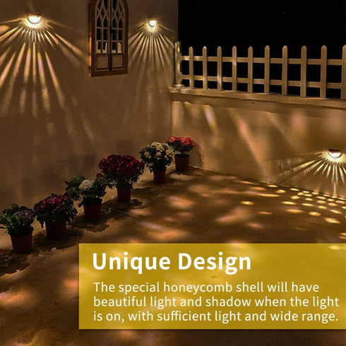 anso Waterproof Solar LED Wall Lamp for Garden & Pathway (White)