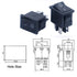 mxuteuk 5pcs Snap-in DPST Rocker Switch Toggle Power ON-Off Switch for Car Auto Boat Household Appliances