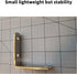 Ferixan 90 6 Pack 2 inch L Shelf Brackets - Small Light Weight Degree Angle Corner Bracket: Stainless Steel Solid