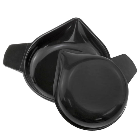 Weighing Pan Narrow Spout Plastic Scale Tray 5 Sizes Black Weighing Liquid Powder, etc. Lab Equipment -1 Set