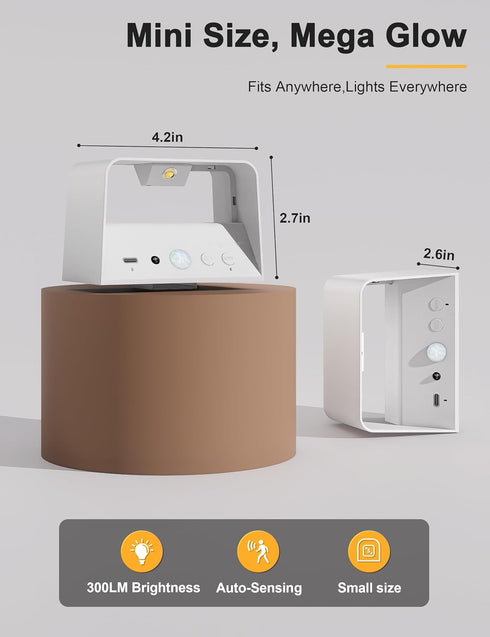 5000mAh 3CCT Dimmable NIORSUN Motion Sensor Wall Light, Battery Operated Wall Sconce with Remote, Rechargeable Wall