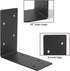 4 PCS Heavy Duty Steel Corner Brackets, 6"x6"x3"L Right Angle Bracket, Metal Joint Timber Connector Support for Wood