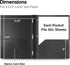 Dunwell Plastic Folders with 3 Prongs, 2 Pack, Black, 2-Pocket Folders with Fasteners, Durable Acid-Free Poly for Long