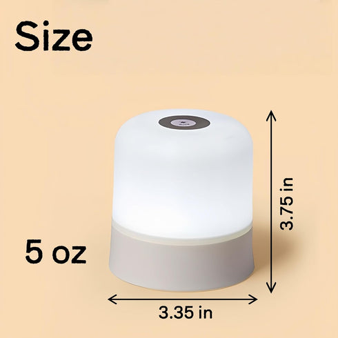 Cravonel 3 2400mAh, Dimmable 2 Pack Portable Baby Night Light, Color Egg Lights for Nursery, Small Rechargeable LED