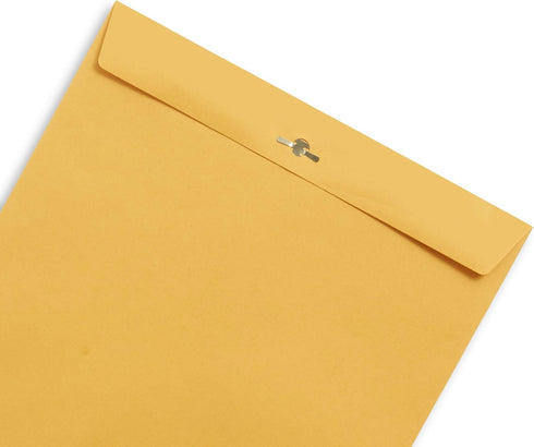Blue Summit Supplies 100 Pack 10” x 13” Clasp Envelopes with Gummed Seal, Large Kraft Mailing Envelopes for Papers or
