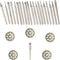 Diamond Burr Set for Rotary Tool, Grinding Carving Notching Bur Bit for Stone, Tile, Glass Jewelry