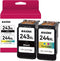 Remanufactured Ink Cartridge Combo Pack for Canon Ink 243 and 244 (Black Tricolor) for TR4520 MX490