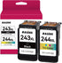 Remanufactured Ink Cartridge Combo Pack for Canon Ink 243 and 244 (Black Tricolor) for TR4520 MX490