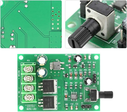 YWBL-WH DC5-18V Motor Speed Controller | High Power PWM DC Motor Driver Board